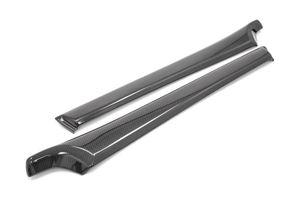 OLM LE Dry Carbon Front Door Trim Upper Panels - 15+ WRX / STI
