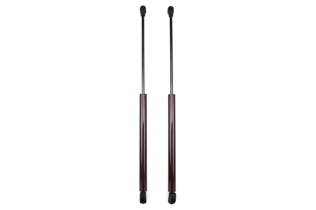 Carbon Reproductions Red/Black Kevlar Wrapped Hood Dampers - 2015-2021 Subaru WRX / STI