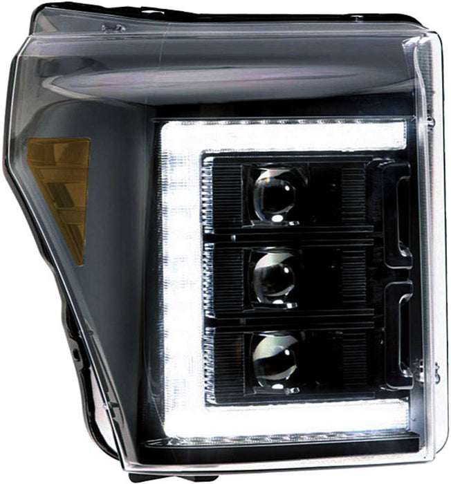 OLM Infinite Series Headlights (White DRL) - 2011-2016 Ford Super Duty