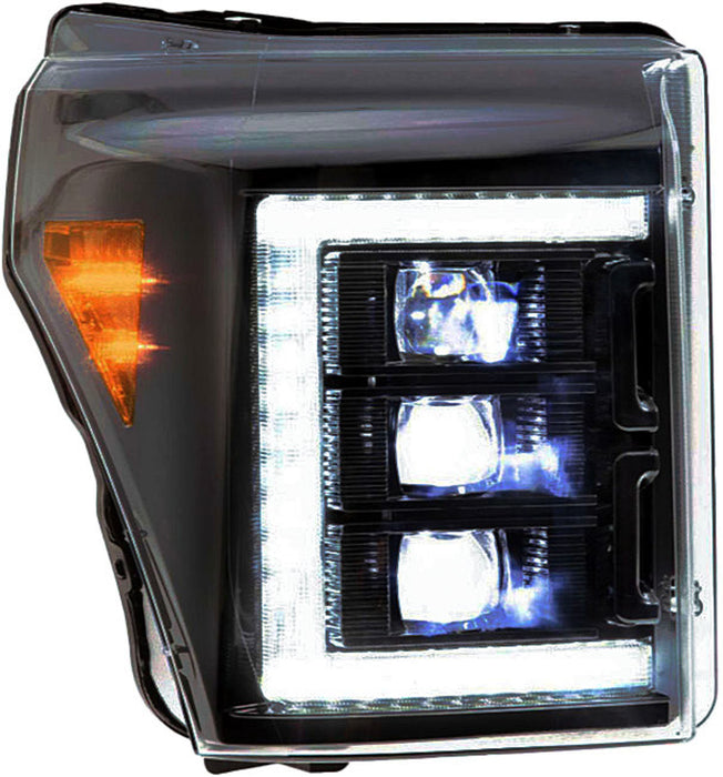 OLM Infinite Series Headlights (White DRL) - 2011-2016 Ford Super Duty