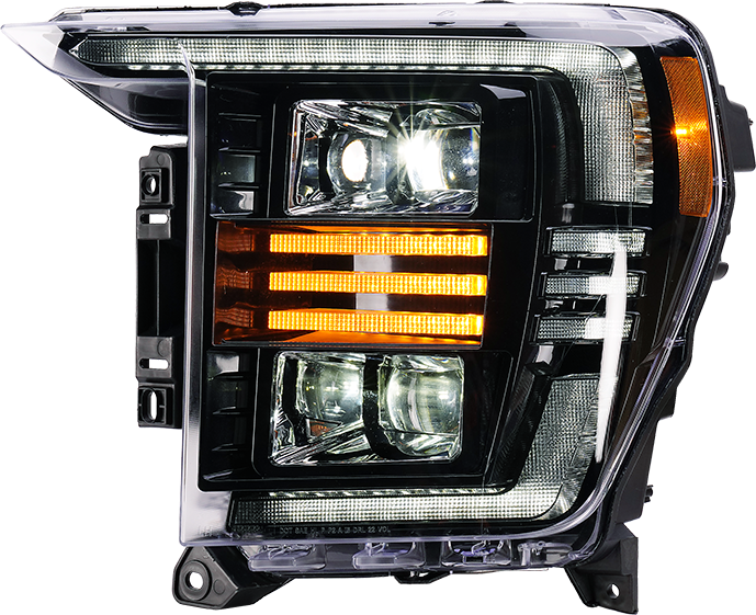2021-2023 Ford F150 Headlights - (White DRL) Essential Series
