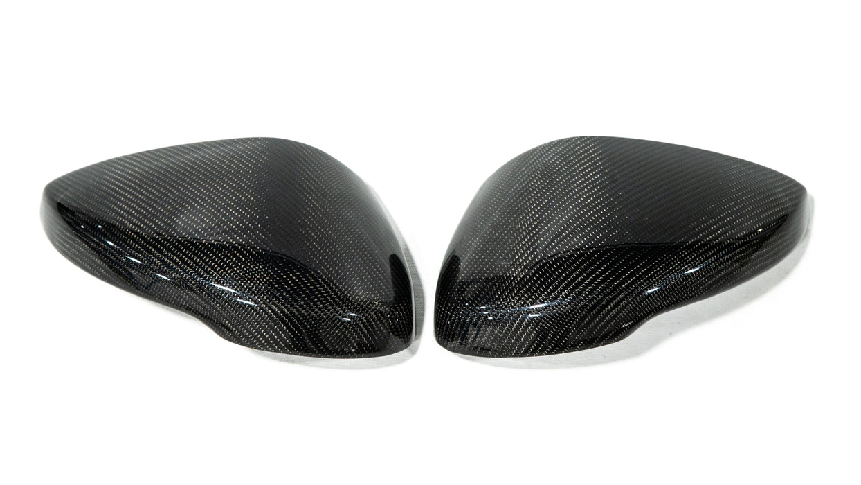 OLM Full Replacement Carbon Fiber Mirror Covers w/Turn Signal - 2022+ Honda Civic / Type R