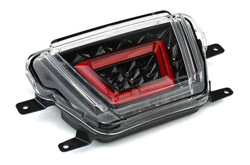 OLM V2 F1 Style Multifunction 4th Brake Light (Clear Lens, Black Base, Red Bar) - 2020+ Supra