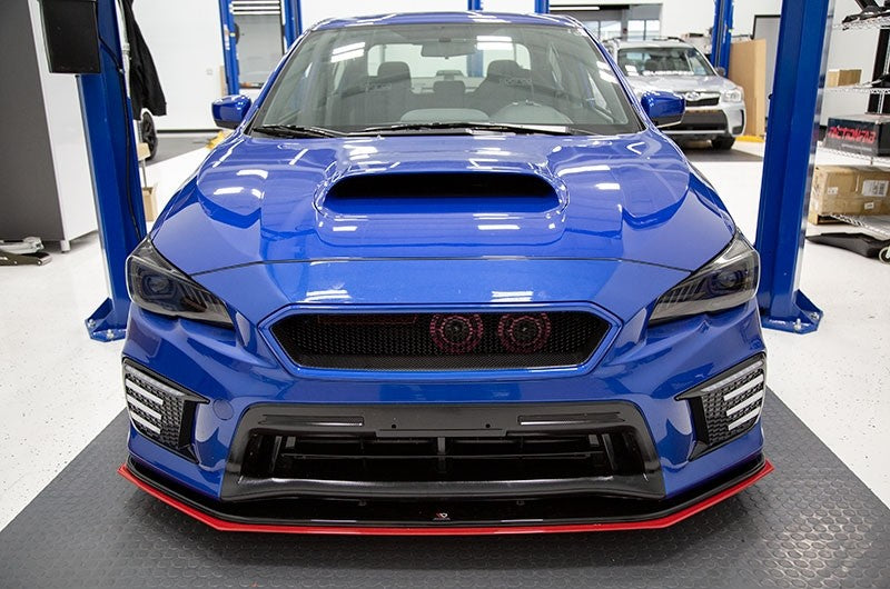 OLM CS Style Paint Matched Carbon Fiber Grille (World Rally Blue) - 2018+ WRX / STI