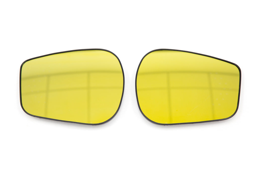 OLM Wide Angle Convex Mirrors (With Defrosters/No Turn Signals) - Gold - 2013-2021 Scion FR-S / Subaru BRZ / Toyota 86