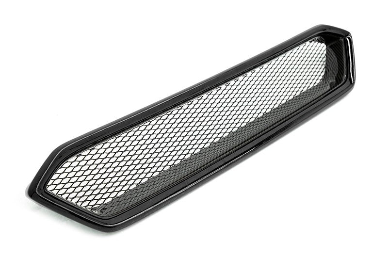 OLM CS Style Paint Matched Carbon Fiber Grille (Crystal Black Silica) - 2018+ WRX / STI