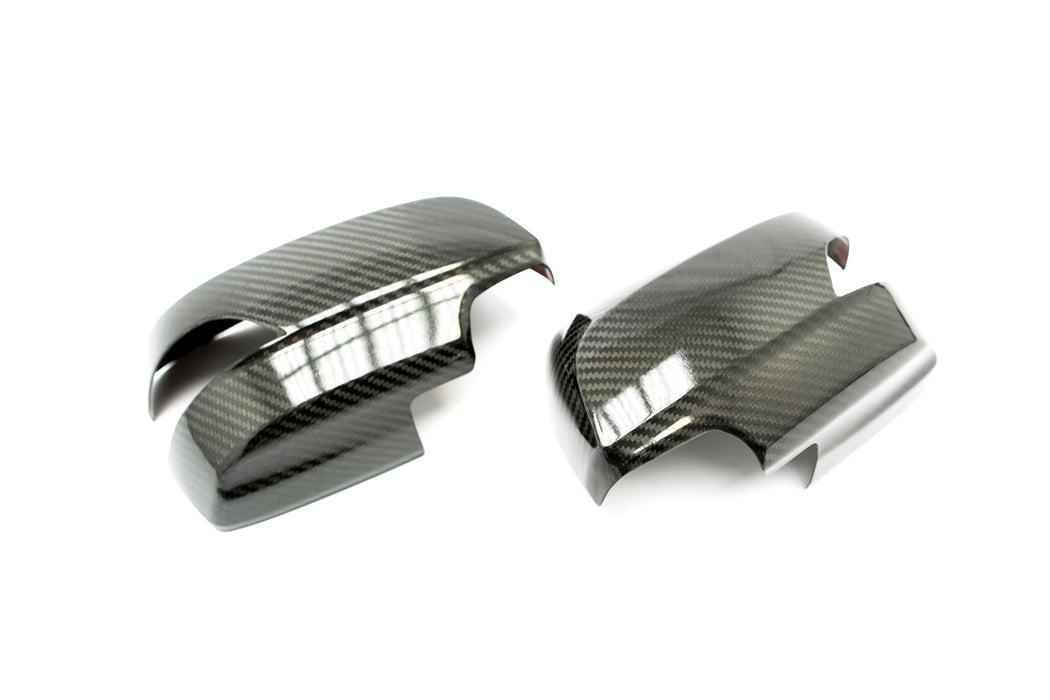 OLM LE Dry Carbon Fiber Full Mirror Covers (With Turn Signal Hole) - 2015-2021 Subaru WRX / STI