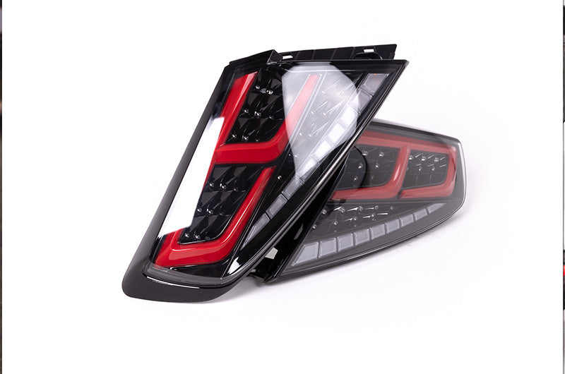 OLM Spec-AR LED Taillights (Clear Lens/Black Base/Red Bar) - 2022+ WRX