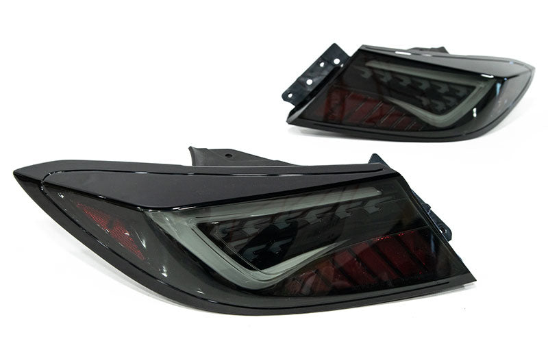 OLM "Scythe Style" LED Taillights (Smoke Lens/Black Base/White Bar) - 2022+ BRZ / GR86