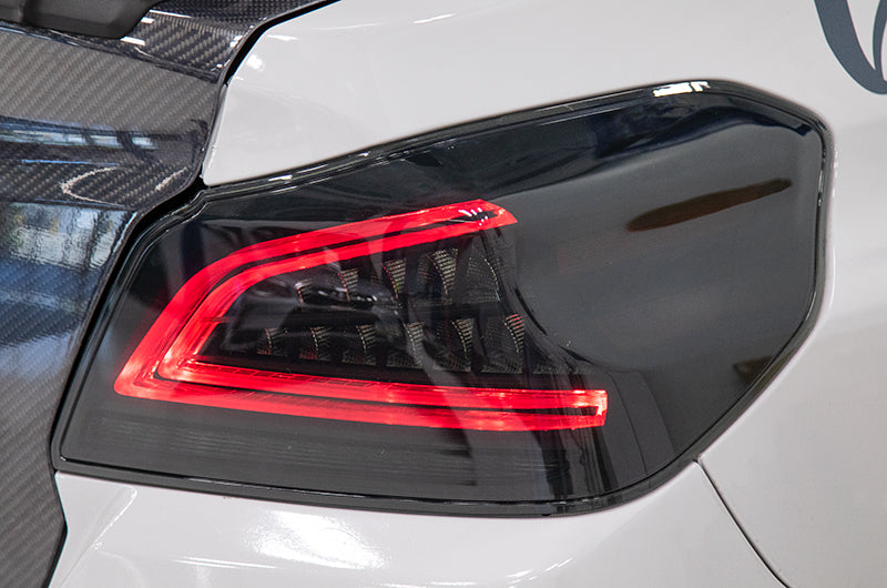 OLM Spec CR Tail Lights (Smoked Lens, Black Base) - 2015-2021 Subaru WRX & STI