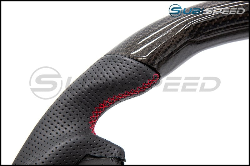OLM Carbon Pro (Leather / Carbon) Steering Wheel - 15+ WRX / STI