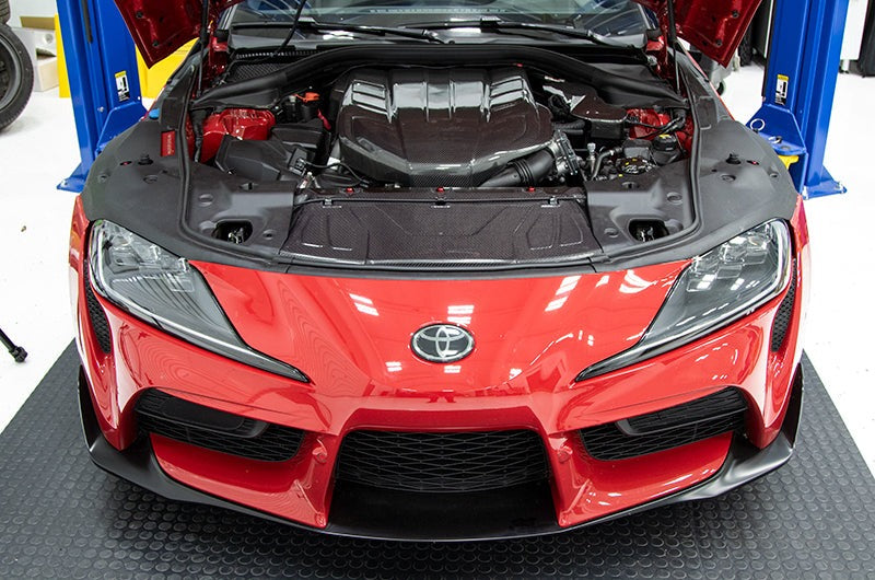 OLM Carbon Fiber Radiator Cooling Plate - 2020 Supra