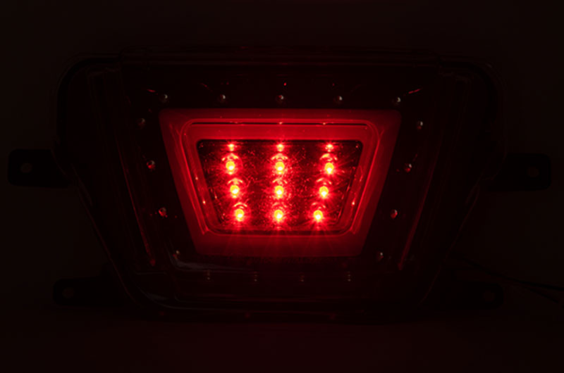 OLM V2 F1 Style Multifunction 4th Brake Light (Smoke Lens, Black Base, Red Bar) - 2020+ Supra