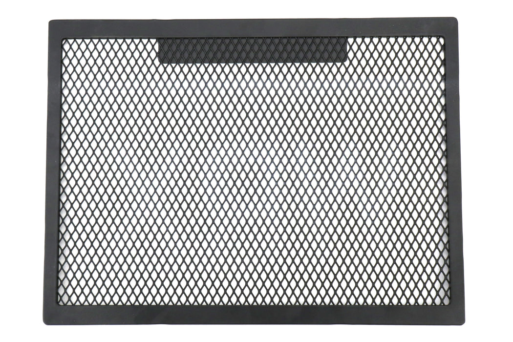 OLM Top Mount Intercooler Grille (Black Frame/Black Mesh/White WRX) - 2015-2020 WRX