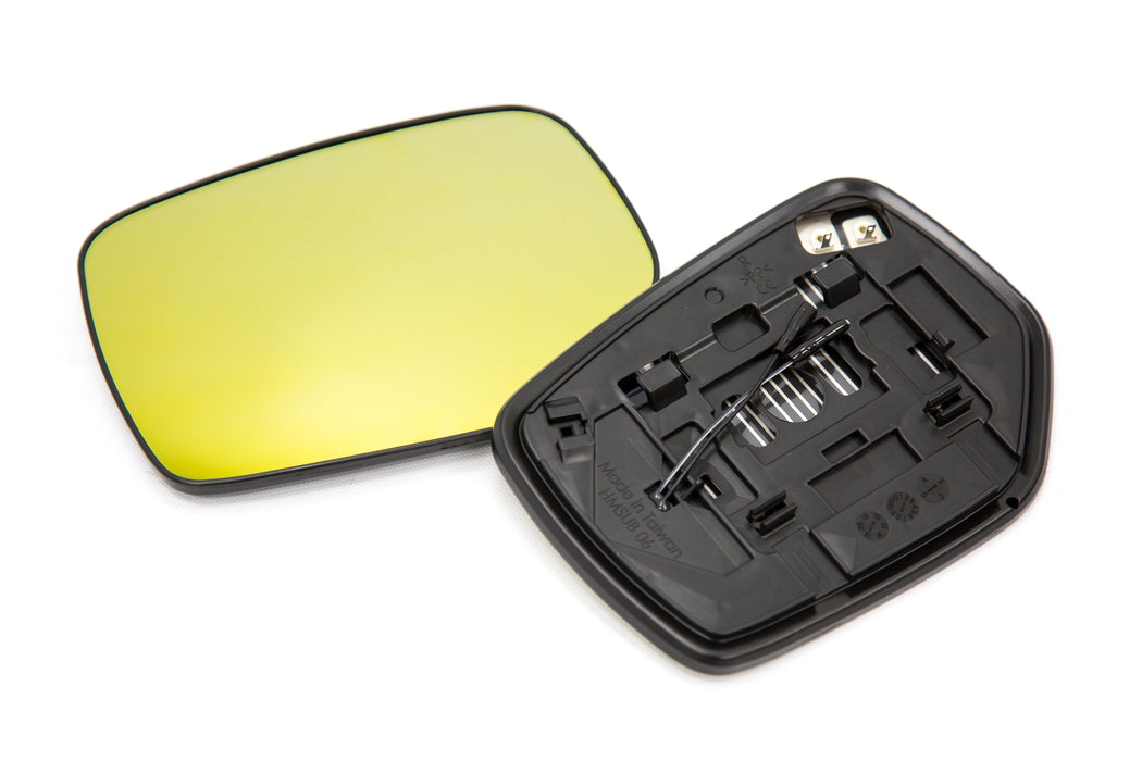 OLM Wide Angle Convex Mirrors with Defrosters and Turn Signals (Golden) - 2015+ WRX / 2015+ STI