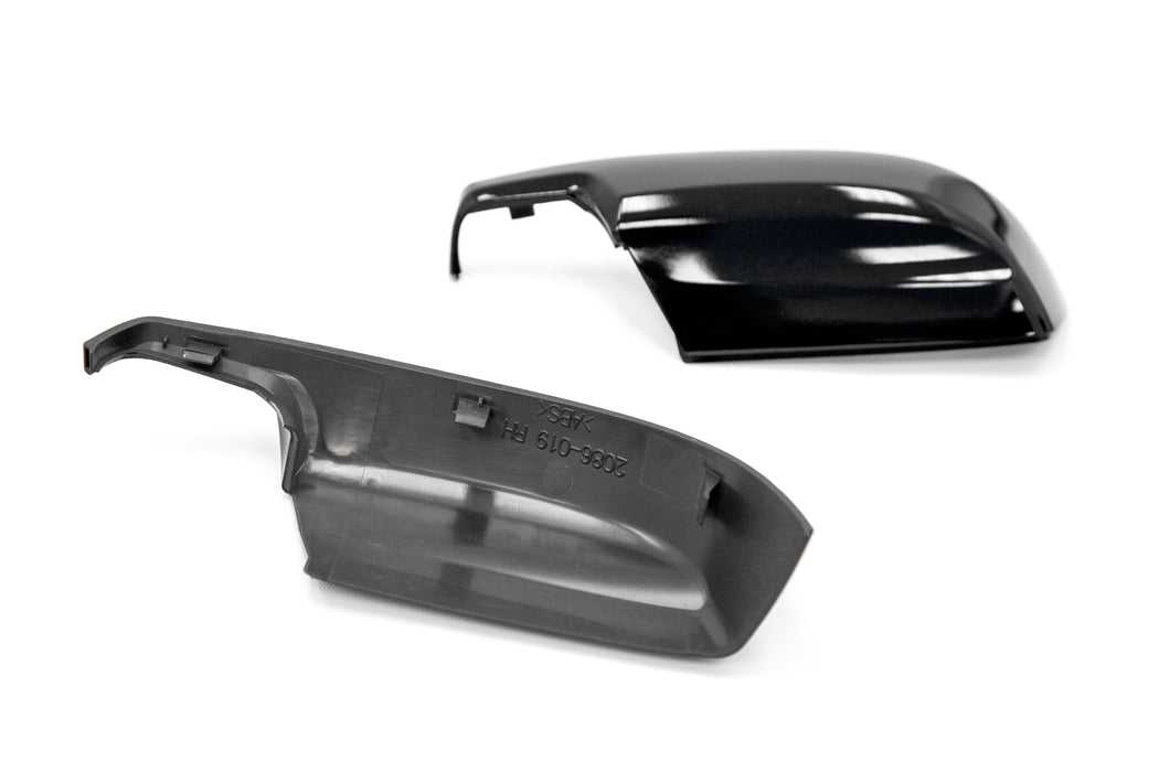 OLM Paint Matched Lower Mirror Covers - Crystal Black Silica - 2015-2021 Subaru WRX / STI / 2015-2017 Crosstrek / 2015-2016 Impreza