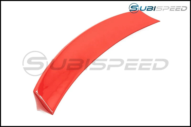 OLM Two Point Zero Duckbill Trunk Spoiler Lightning Red 2015-2021 WRX / STI