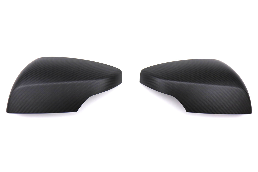 OLM Dry Carbon Fiber Mirror Covers (with Turn Signal Hole) - 2015-2021 WRX / 2015-2021 STI-Matte Carb