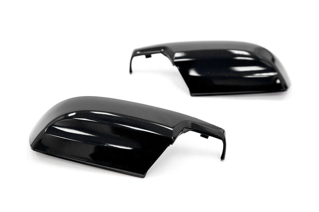 OLM Paint Matched Lower Mirror Covers - Crystal Black Silica - 2015-2021 Subaru WRX / STI / 2015-2017 Crosstrek / 2015-2016 Impreza