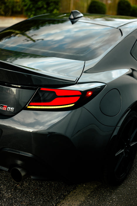 OLM Raiden LED Taillights (Clear Lens/Red Bar) - 2022+ GR86 / BRZ