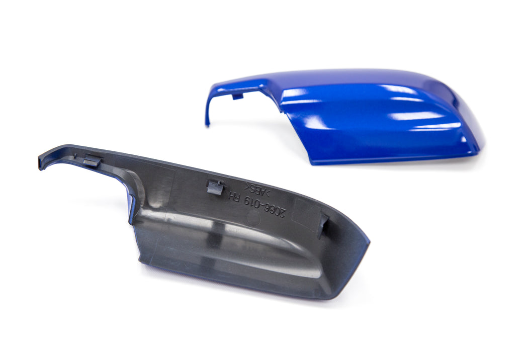 OLM Paint Matched Lower Mirror Covers - WR Blue Pearl - 2015-2021 Subaru WRX / STI / 2015-2017 Crosstrek / 2015-2016 Impreza