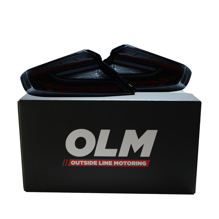 OLM Phantom-Spec LED Taillights (Smoke Lens Red Optic) - 2022+ WRX