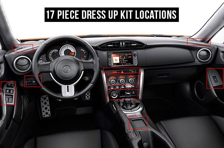 OLM Carbon Fiber Interior Dress Up Kit (17pc) Limited - 2013-2021 FR-S / BRZ / 86