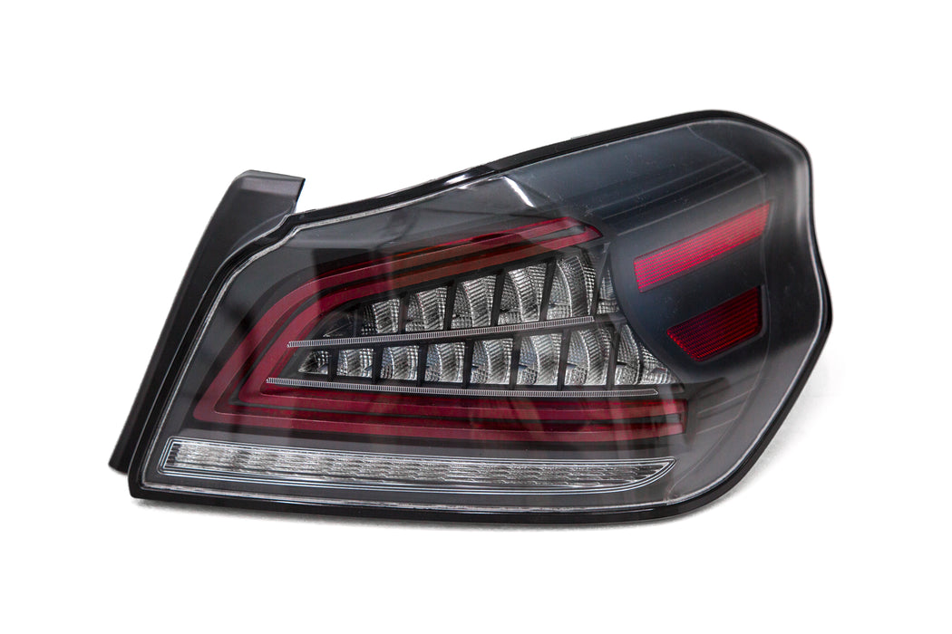 OLM Spec CR Tail Lights (Clear Lens, Black Base) - 2015-2021 Subaru WRX & STI