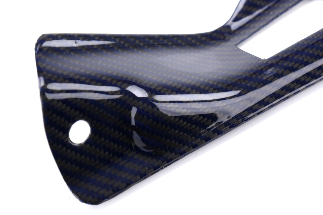 OLM Carbon Fiber Ducted Inner Fender Trim (Blue Carbon Fiber) - 2015-2021 WRX / STI