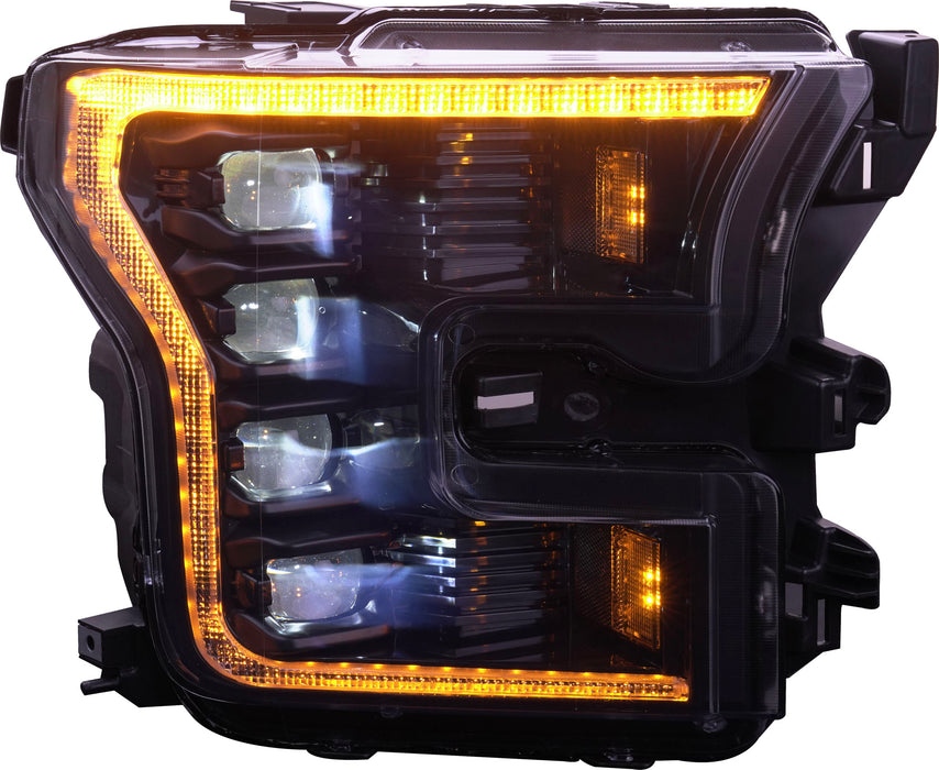 OLM Infinite Series Headlights (Amber DRL) (Gen 2) - 2015-2017 Ford F150