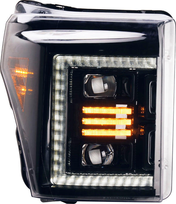 OLM Essential Series LED Headlights (White DRL) - 2011-2016 Ford Super Duty
