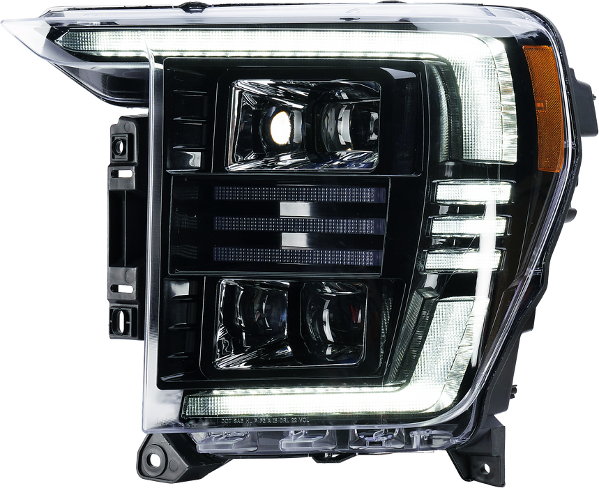 2021-2023 Ford F150 Headlights - (White DRL) Essential Series