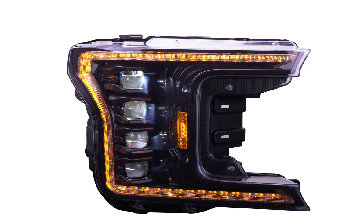 OLM Infinite Series Headlights (Amber DRL) (Gen 2) - 2018-2020 Ford F150