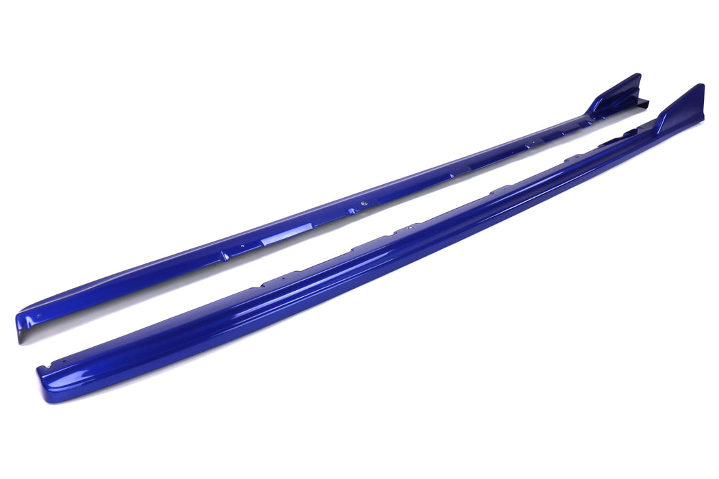 OLM CS2 Style Paint Matched Side Skirts (Galaxy Blue Pearl) - 2015-2021 Subaru WRX / STI