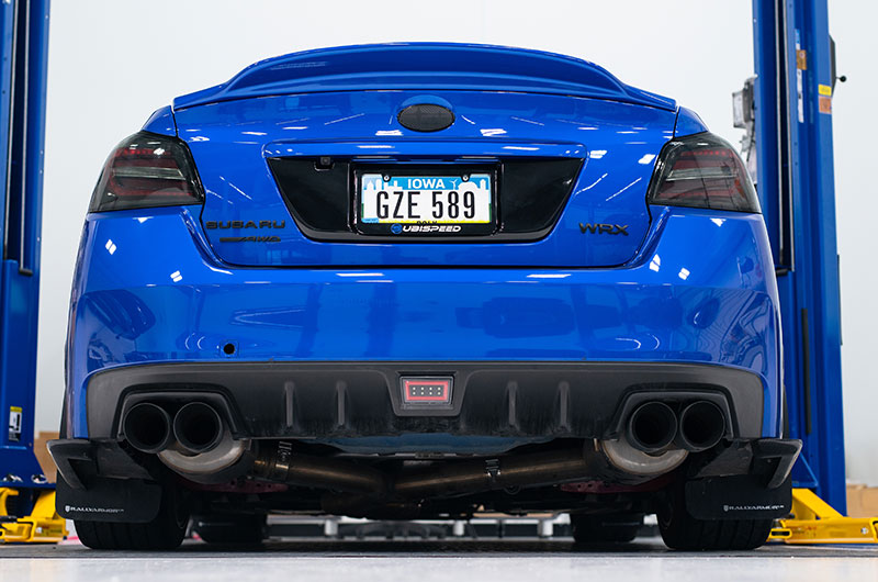 OLM V Style Rear Trunk Spoiler (World Rally Blue) - 2015-2021 WRX / STI