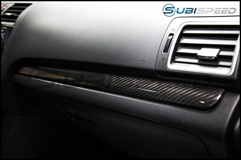 OLM Dry Carbon Fiber Dash Trim Covers - 2015+ WRX / 2015+ STI / 2015+ Forester