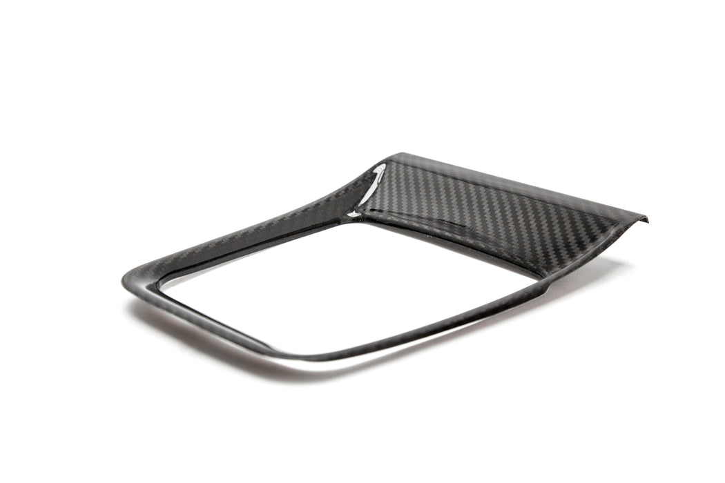 OLM Dry Carbon Fiber CVT Shifter Trim Cover - 2015-2021 WRX CVT