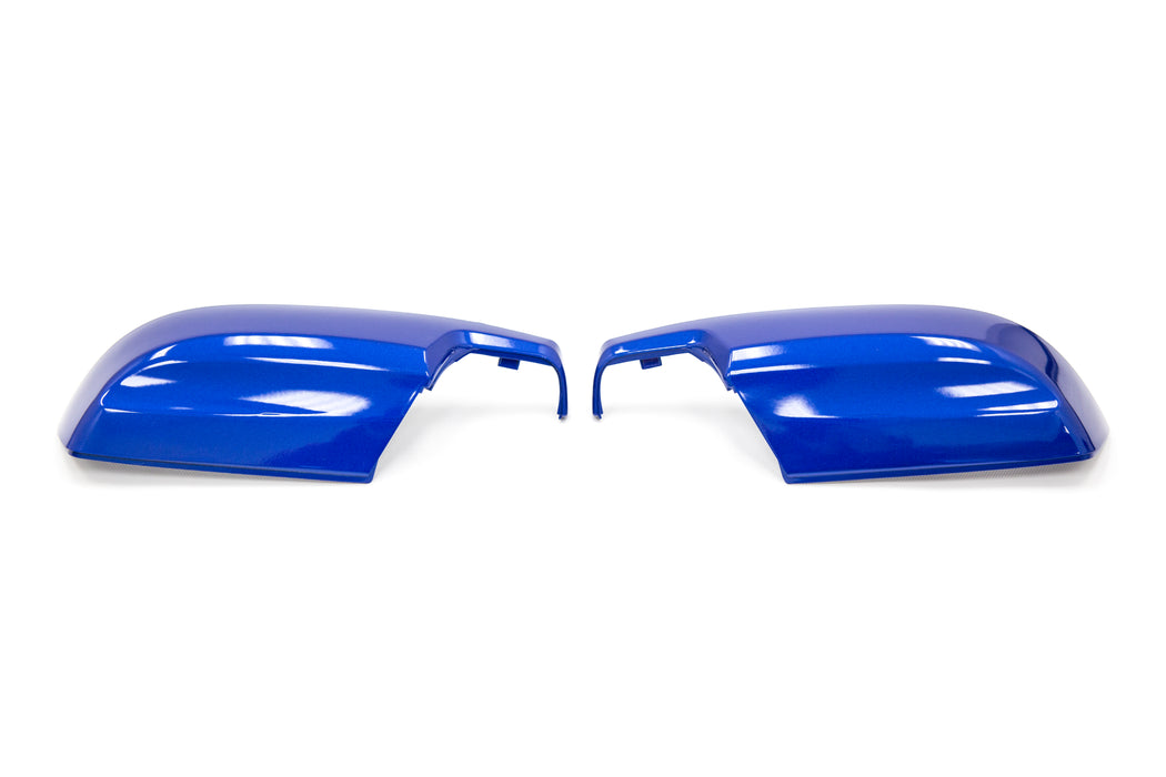 OLM Paint Matched Lower Mirror Covers - WR Blue Pearl - 2015-2021 Subaru WRX / STI / 2015-2017 Crosstrek / 2015-2016 Impreza