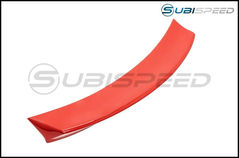 OLM Two Point Zero Duckbill Trunk Spoiler Lightning Red 2015-2021 WRX / STI