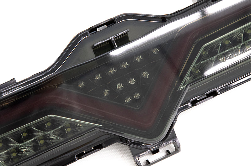 OLM VL Style Sequential 4th Brake Light / Reverse Light (Smoke Lens, Gold Base, Red Bar) - 2013-2020 FT86
