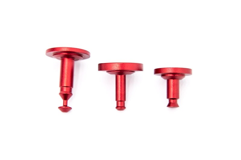 OLM Red Anodized Engine Bay Fastener Set - 2015-2021 WRX / STI