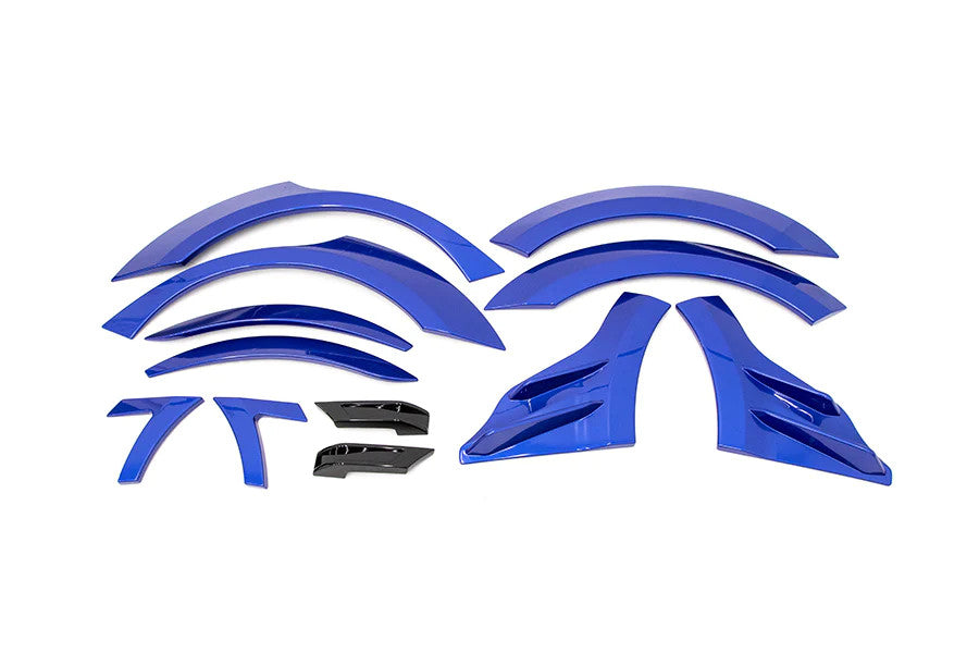 OLM S209 Style Paint Matched Fender Flare 12pc Set (Galaxy Blue Pearl) - 2018-2021 Subaru WRX / STI