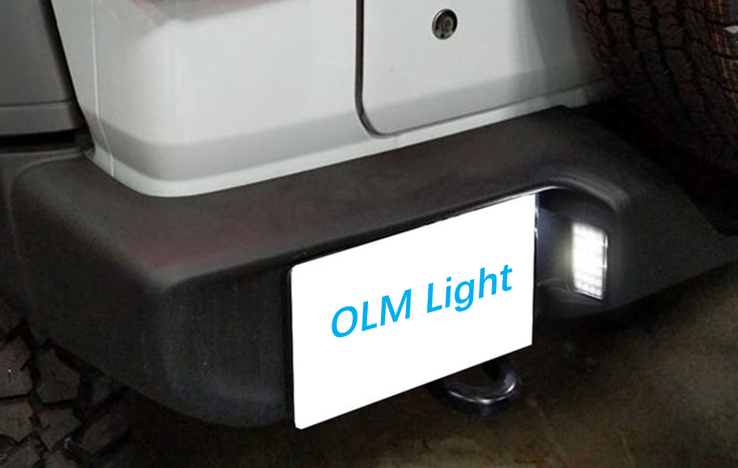 OLM Full Replacement LED License Plate Light - 2018+ Jeep Wrangler