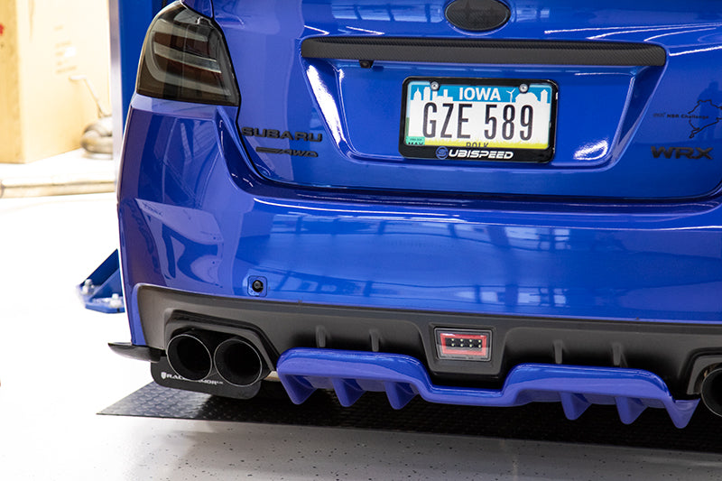 OLM A1 Style Paint Matched Rear Diffuser (World Rally Blue) - 15+ WRX / STI