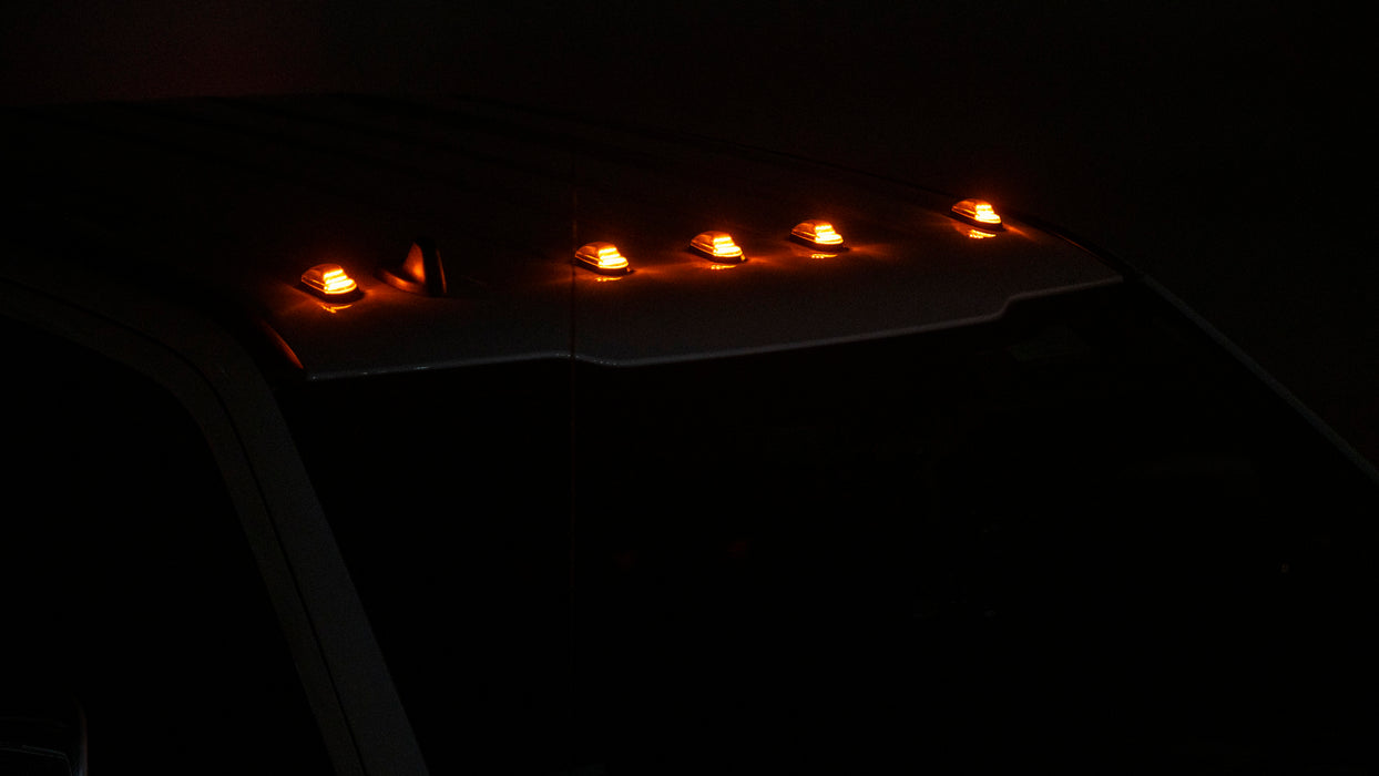 thumbnail image 2 of AJP Distributors Smoked LED Roof Cab Lights – Ford F250 F350 F450 F550 Super Duty 2017-2022, 5-Piece Set 2 of 3