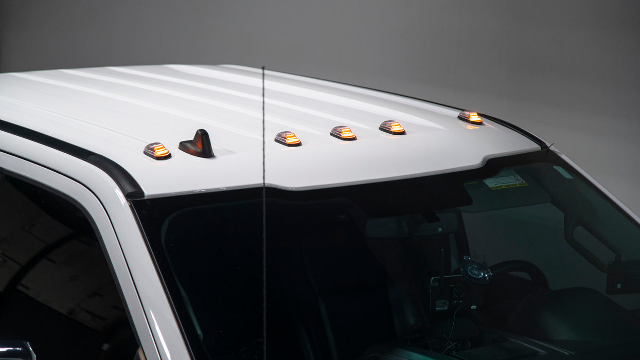 OLM Cab Light Replacement Set (Clear Lens/Amber Light) - 2017-2022 Ford Super Duty F250/F350