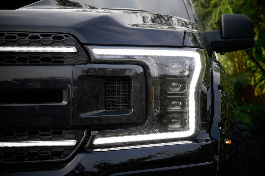 OLM Infinite Series Headlights (White DRL) (Gen 2) - 2018-2020 Ford F150