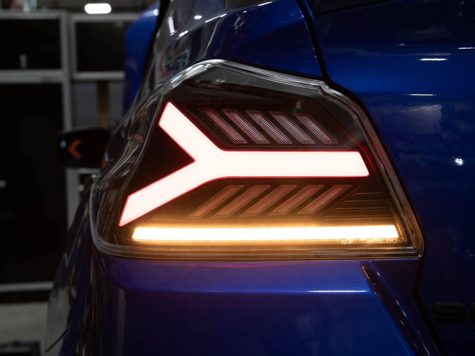 OLM Y-Spec LED Taillights (Smoke Lens White Optic w/RGB) - 2015-2021 W