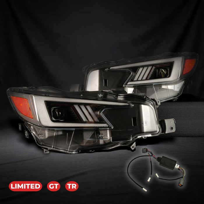 OLM Sokudo LED Headlights w/ add-on Harness - 2022-2026 WRX (Limited/GT/TR)