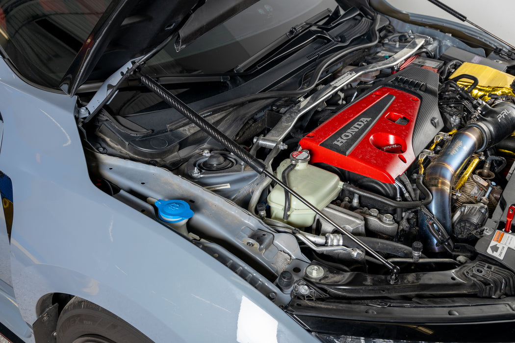 OLM Carbon Fiber Wrapped Hood Struts - 2017-2021 Honda Civic Type R